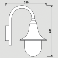 Lampa ścienna MILANO IP44 E27 max 100W