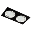 Podwójna oprawa stropowa regulowana KOB228 czarny