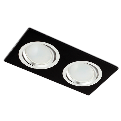 Podwójna oprawa stropowa regulowana KOB228 czarny
