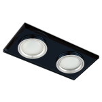 Podwójna oprawa stropowa wpuszczana KOB227 czarny