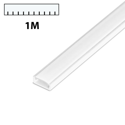 Profil LED PCV SLIM biały 1m klosz mleczny 6968