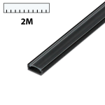 Profil LED PCV SLIM czarny 2m klosz transparentny 3148