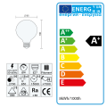 Żarówka filament G95 LED E27 - duży gwint 8W=70W 850lm biała ciepła