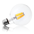 Żarówka filament G95 LED E27 - duży gwint 8W=70W 850lm biała ciepła