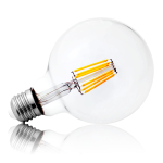 Żarówka filament G95 LED E27 - duży gwint 8W=70W 850lm biała ciepła
