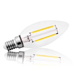 Żarówka filament C35 LED E14 - mały gwint 2W=25W 180lm biała ciepła