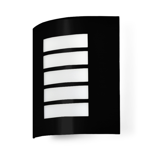 Lampa ścienna AREK E27 IP44 czarna