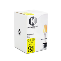 Żarówka LED filament E27 G125 duża bańka 8W=80W biała ciepła