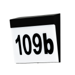 Kinkiet zewnętrzny z numerem domu E27 Neville czarny  