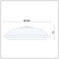 Lampa LED KLS-3 z czujnikiem ruchu 360 stopni 12W
