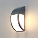 Kinkiet zewnętrzny oświetlenie elewacji HAGRID E27 IP44 INOX