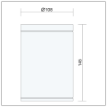 Zewnętrzna lampa oprawa sufitowa E27 IP44 TRULI.B