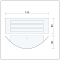 Zewnętrzna lampa ścienna kinkiet IP44 1xE27 BENY czarna