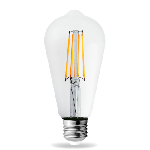 OBSERWUJ Żarówka LED E27 Filament 8W Edison ST64