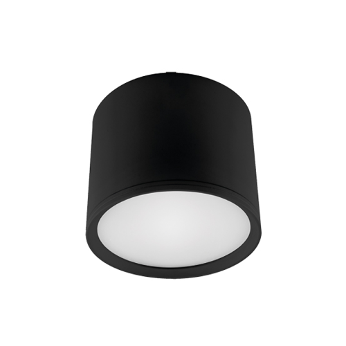 Lampa plafon LED 7W 230V średnica 12cm CZARNA