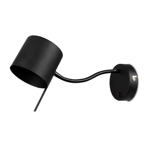 WYPRZEDAŻ Kinkiet lampa nad łóżko lampa do czytania GU10 z wyłącznikiem GARY czarna