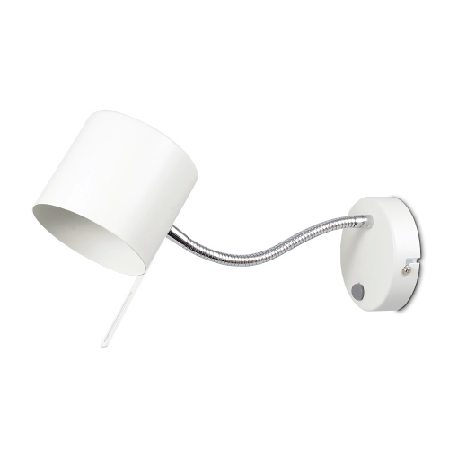 WYPRZEDAŻ Kinkiet lampa nad łóżko lampa do czytania GU10 z wyłącznikiem GARY biały