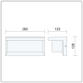 Zewnętrzna lampa ścienna IP54 STELO