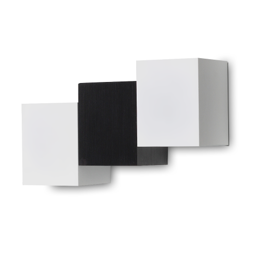 Lampa ścienna LED LEDia-17 2W 230V barwa neutralna biało czarna