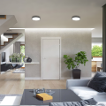 Plafon LED lampa sufitowa 2x E27 34 cm ROMI czarna