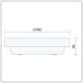 Zewnętrzna lampa sufitowa z czujnikiem ruchu E27 IP65 LUPIN.S