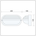Zewnętrzna lampa ścienna IP44 ROMA BK