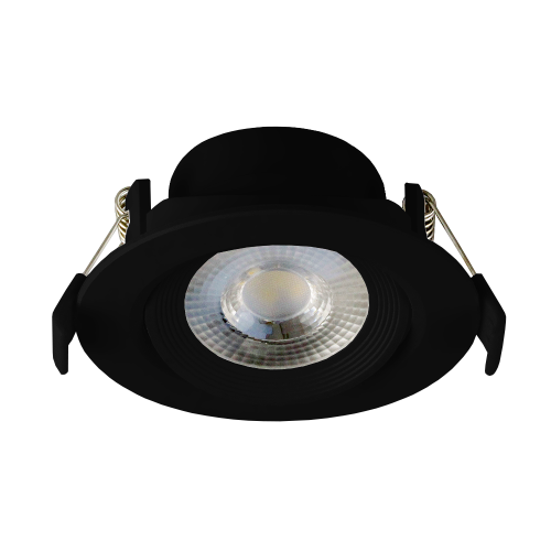 Lampa LED downlight wpuszczana KARO 7W średnica 9cm IP20 czarna