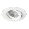 Lampa LED downlight wpuszczana KARO 7W średnica 9cm IP20 biała CCT