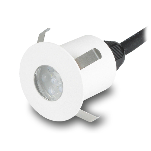 Oświetlenie schodowe oczko LED 0.5W 230V IP65 WEZYR biały