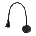 Regulowana lampa do czytania kinkiet LED LORIS 3W czarna