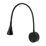Regulowana lampa do czytania kinkiet LED LORIS 3W czarna