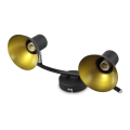 Lampa sufitowa kinkiet spot loft skandynawski 2x E14 BK 