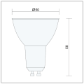 Zestaw 10x żarówka GU10 LED SMD 230V 1W 100lm biała ciepła 