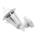 Lampa ścienna ERANO-S z czujnikiem ruchu i zmierzchu IP44 biała