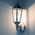 Lampa ścienna ERANO-S z czujnikiem ruchu i zmierzchu IP44 biała