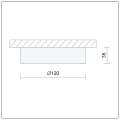 Natynkowy panel LED 6W TREK