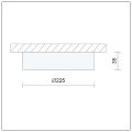 Natynkowy panel LED 20W TREK 