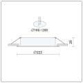 Panel LED wpuszczany podtynkowy MODUS 20W CCT