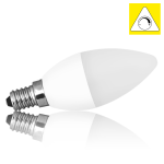 Żarówka LED C37 E14 - mały gwint 6W=60W ściemnialna biała ciepła