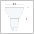 Żarówka LED 18 SMD GU10 5W 400lm biała neutralna
