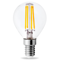 Żarówka filament LED G45 E14 - mał gwint 4W=40W 450lm biała neutralna