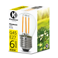 Żarówka filament LED G45 E27 6W 660lm biała neutralna 