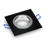 Oprawa halogenowa kwadratowa szklana RIK-9 czarny