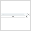 Lampa łazienkowa nad lustro z wyłącznikiem LED 15W IP44 ULKE