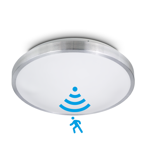 Plafon LED lampa sufitowa 2x E27 34 cm ROMI-S z czujnikiem