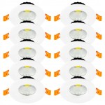 Zestaw 10x oprawa sufitowa lampa downlight wpuszczana średnica 9,5 cm MOKI LED 5W