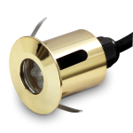 Oświetlenie schodowe oczko LED 0.5W 230V IP65 WEZYR złoty