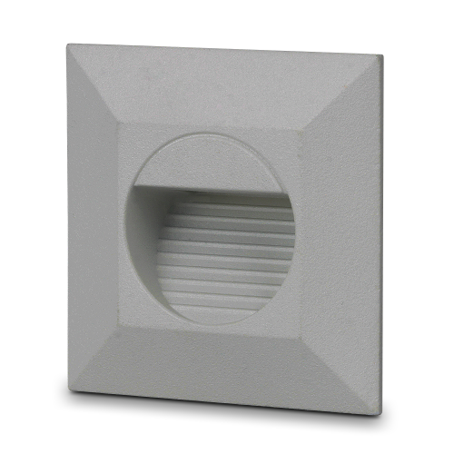 Lampa schodowa wpuszczana LED 2W IP54 PREMIUM KAGI szara