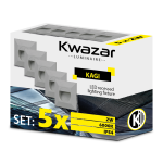 ZESTAW 5x lampa schodowa wpuszczana LED 2W IP54 PREMIUM KAGI szara