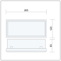 Zewnętrzna lampa ścienna LED RON IP65 12W 230V